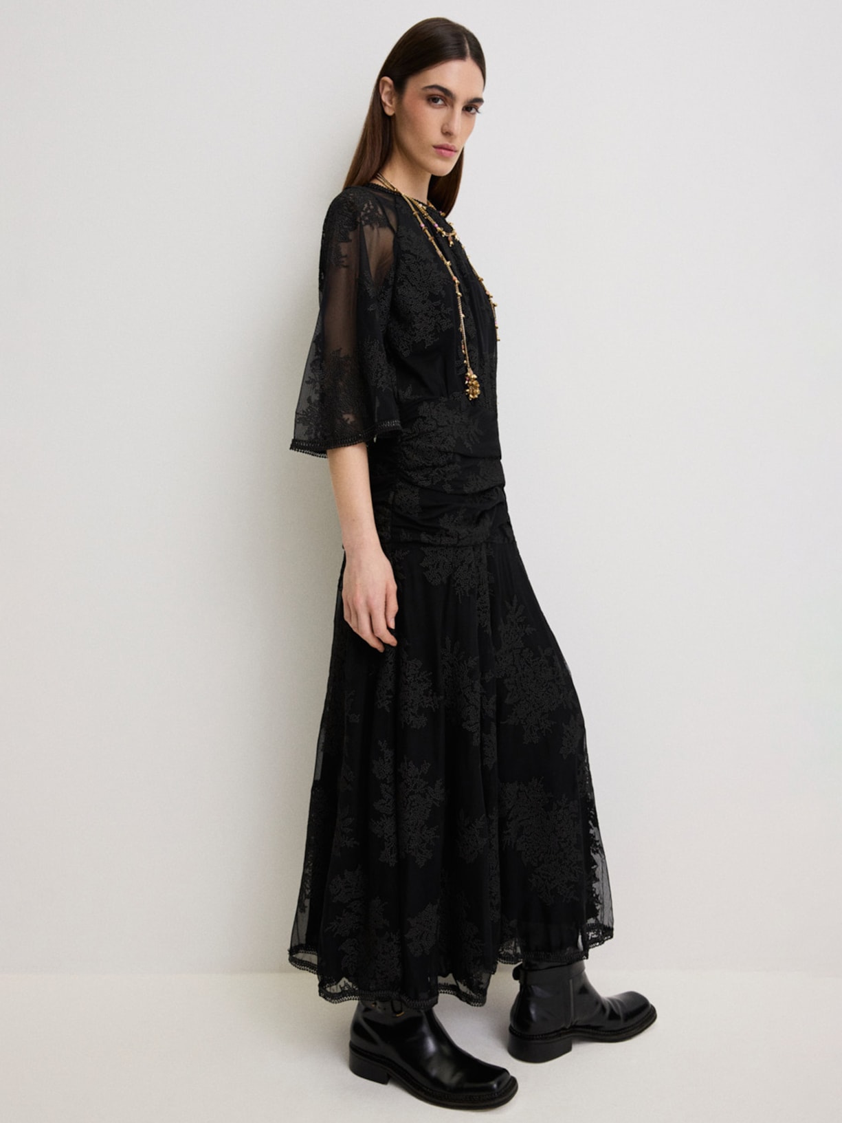 Vestido Melody I26 Preto Mixed