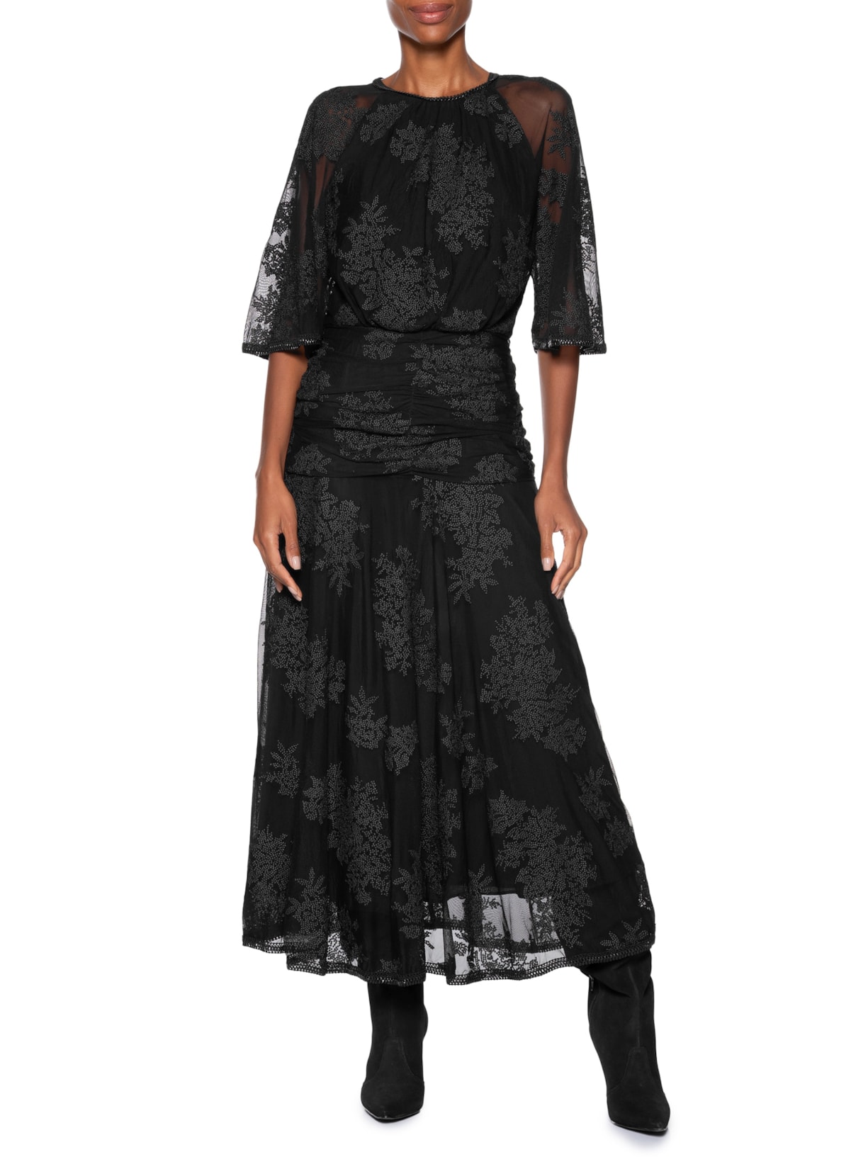 Vestido Melody I26 Preto Mixed