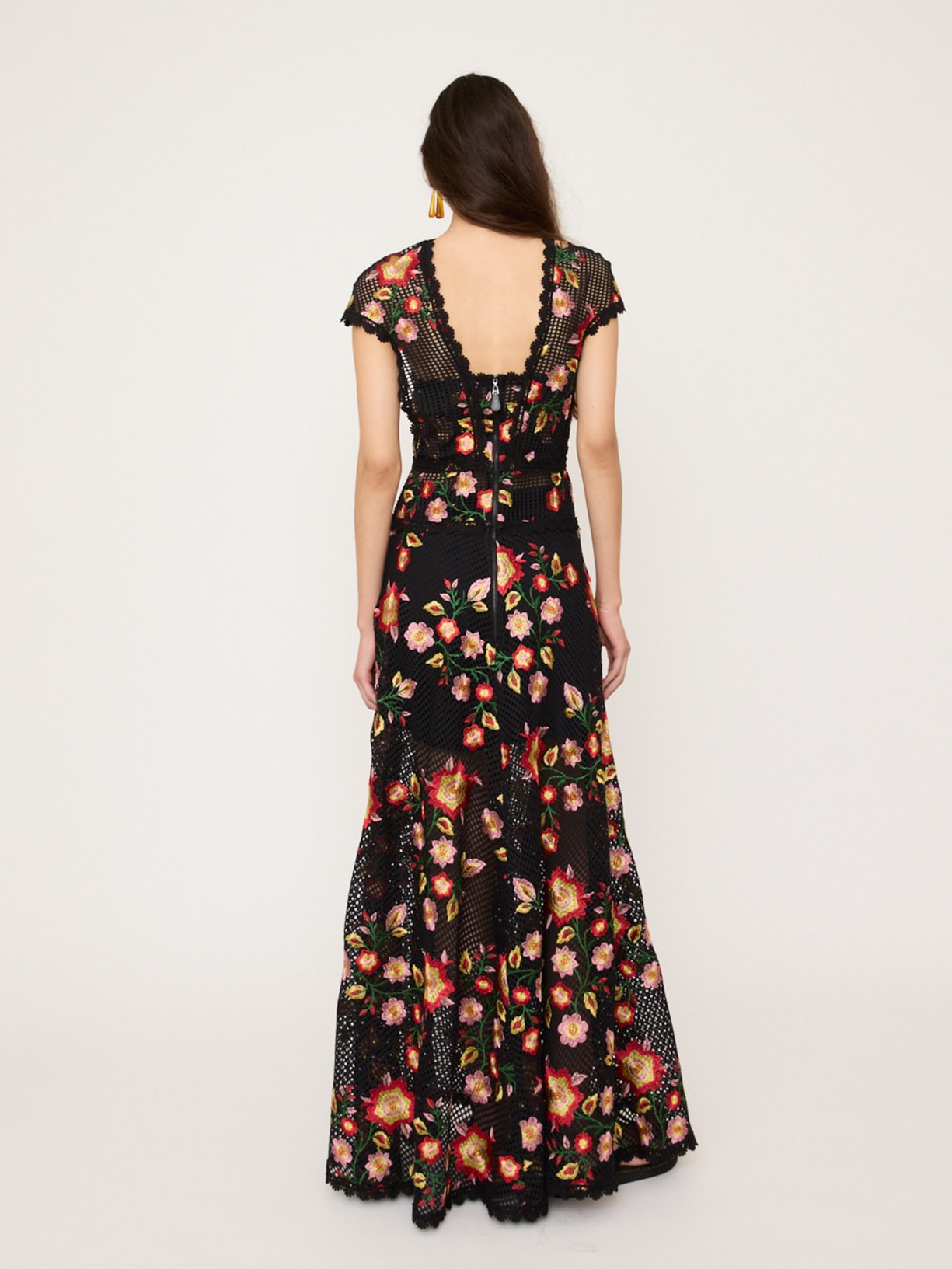 Vestido Mesh Rosewood V27 Preto Mixed