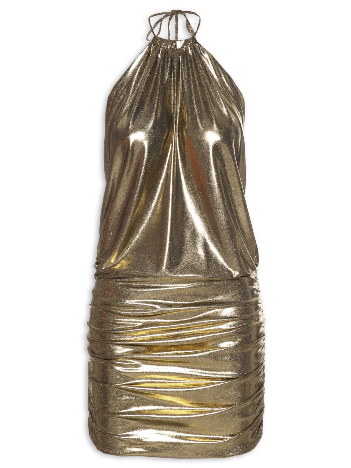 Vestido Metalizado - Dourado