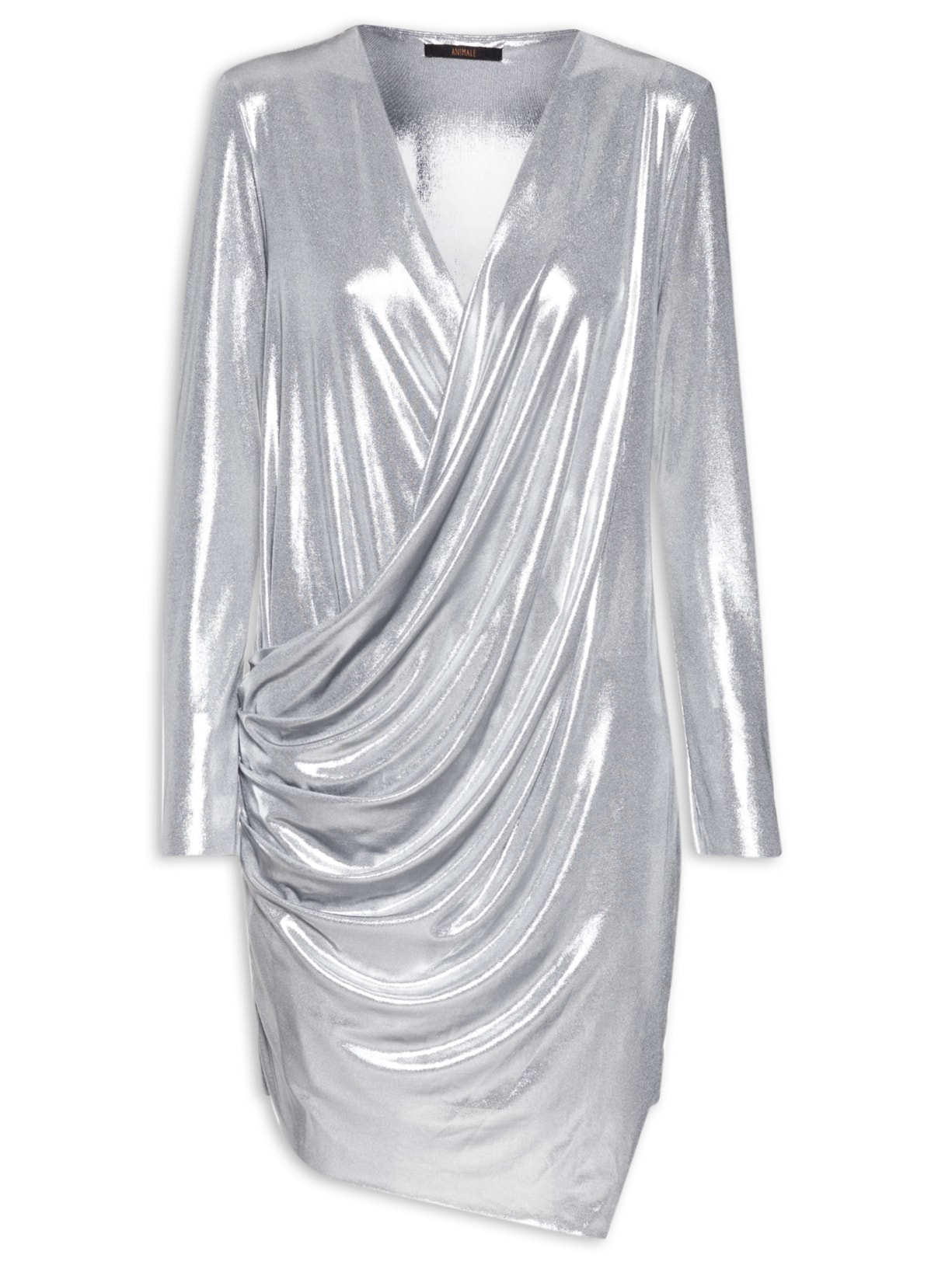 Vestido Metalizado - Prata