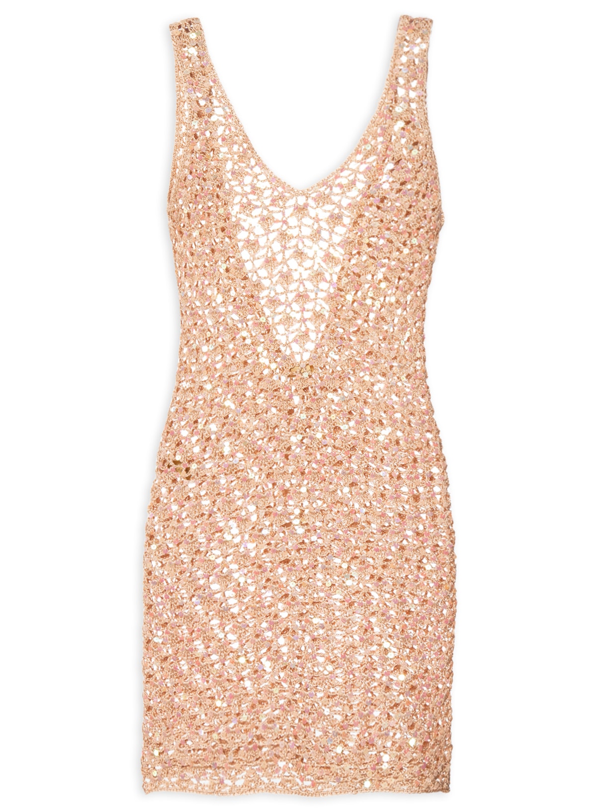 Vestido México Bordado - Bege