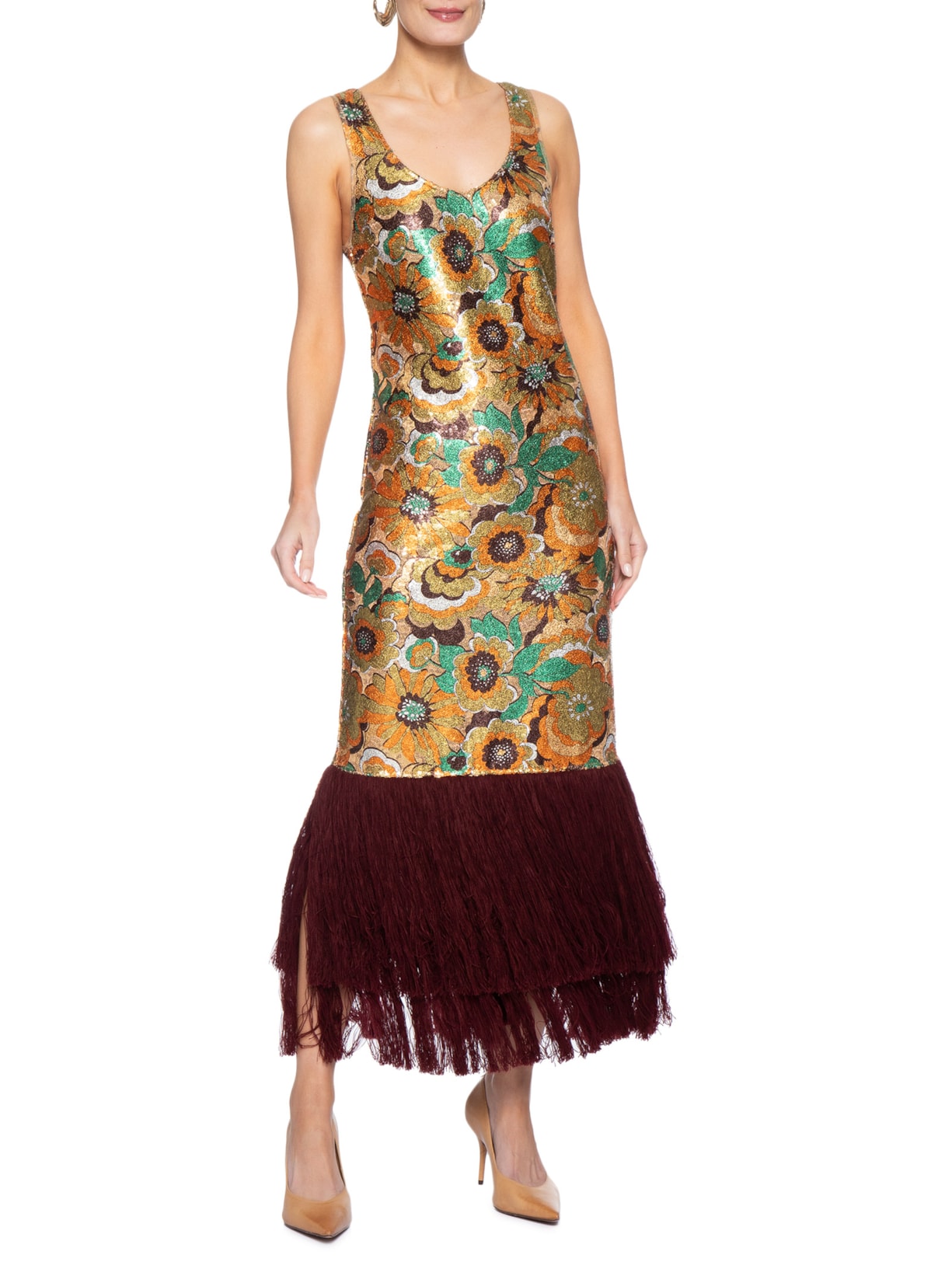 Vestido Miami Dourado All Most Vintage