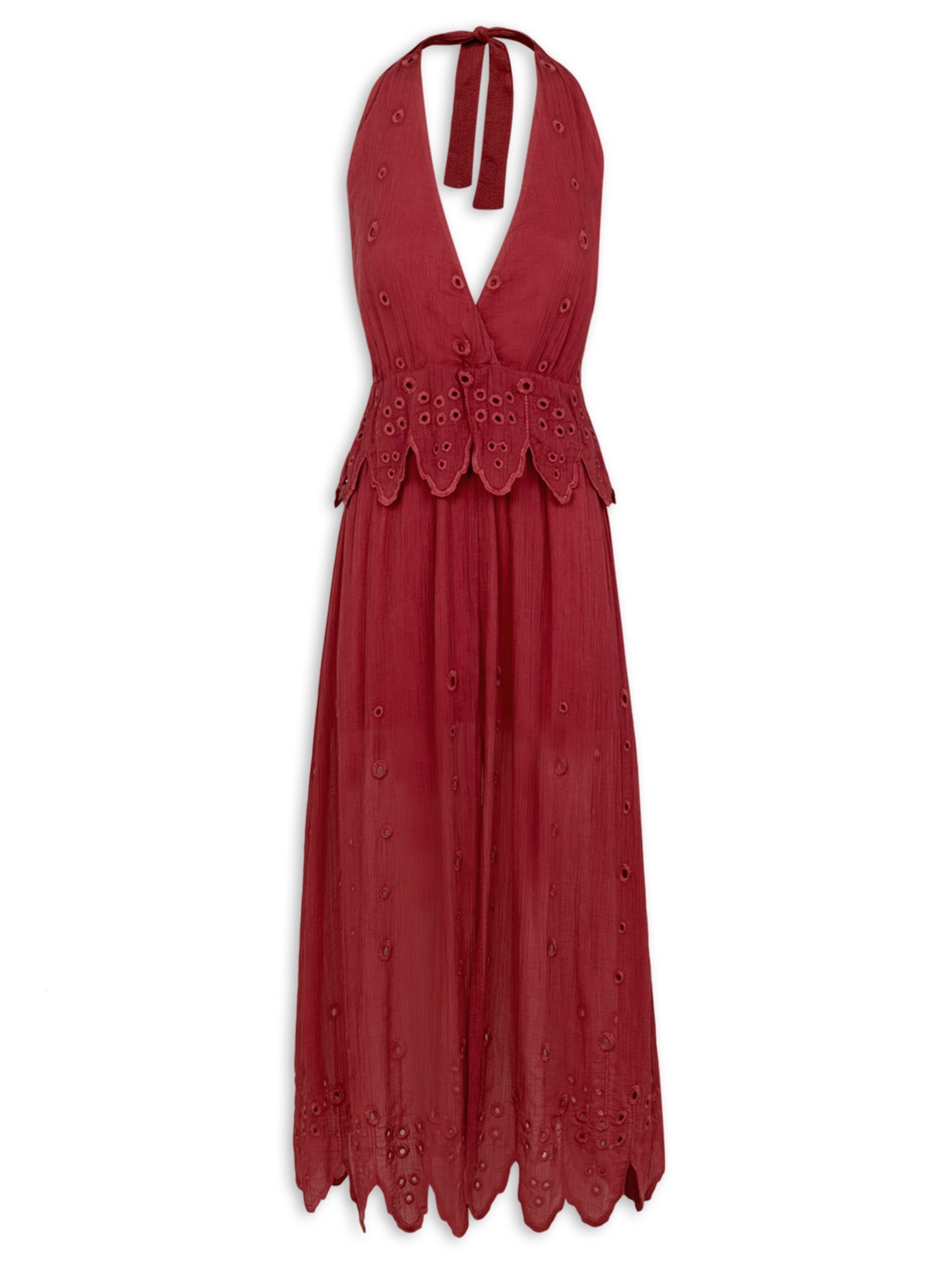 Vestido Midi Addison Vermelho Vix