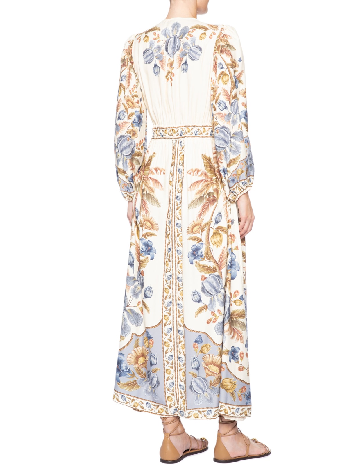 Vestido Midi Albânia Azul Farm