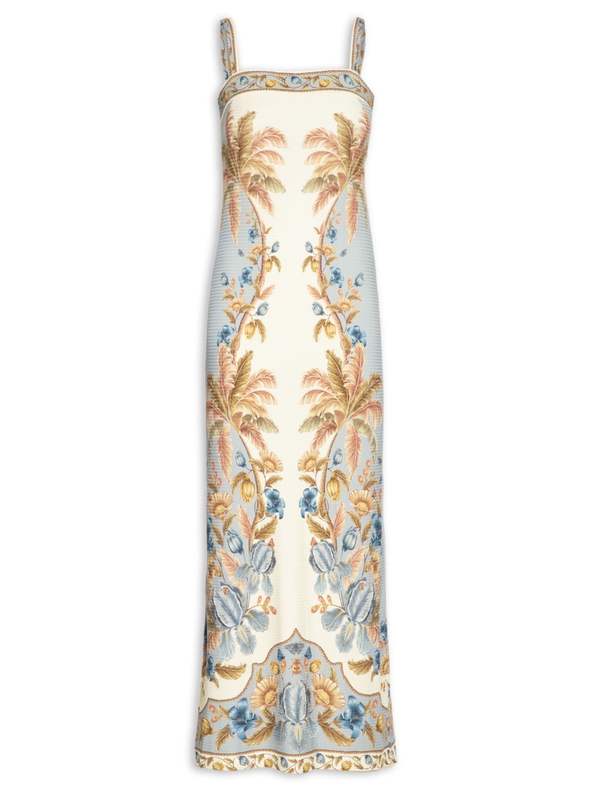 Vestido Midi Albânia – Azul Farm