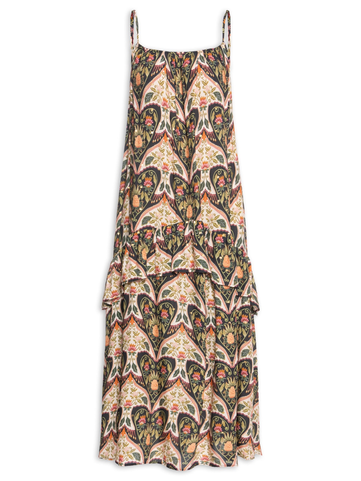 Vestido Midi Alça Andorinha - Verde