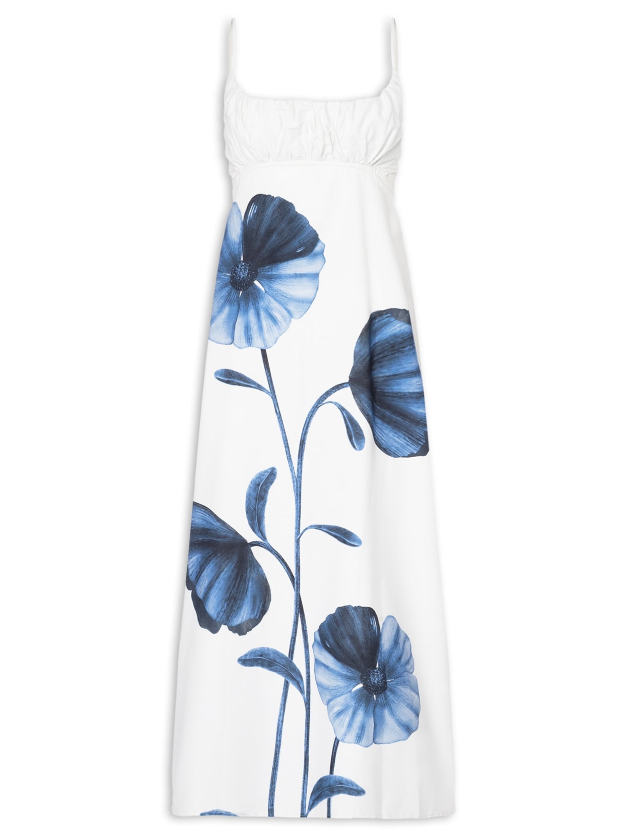 Vestido Midi Alça Ciana Branco Farm
