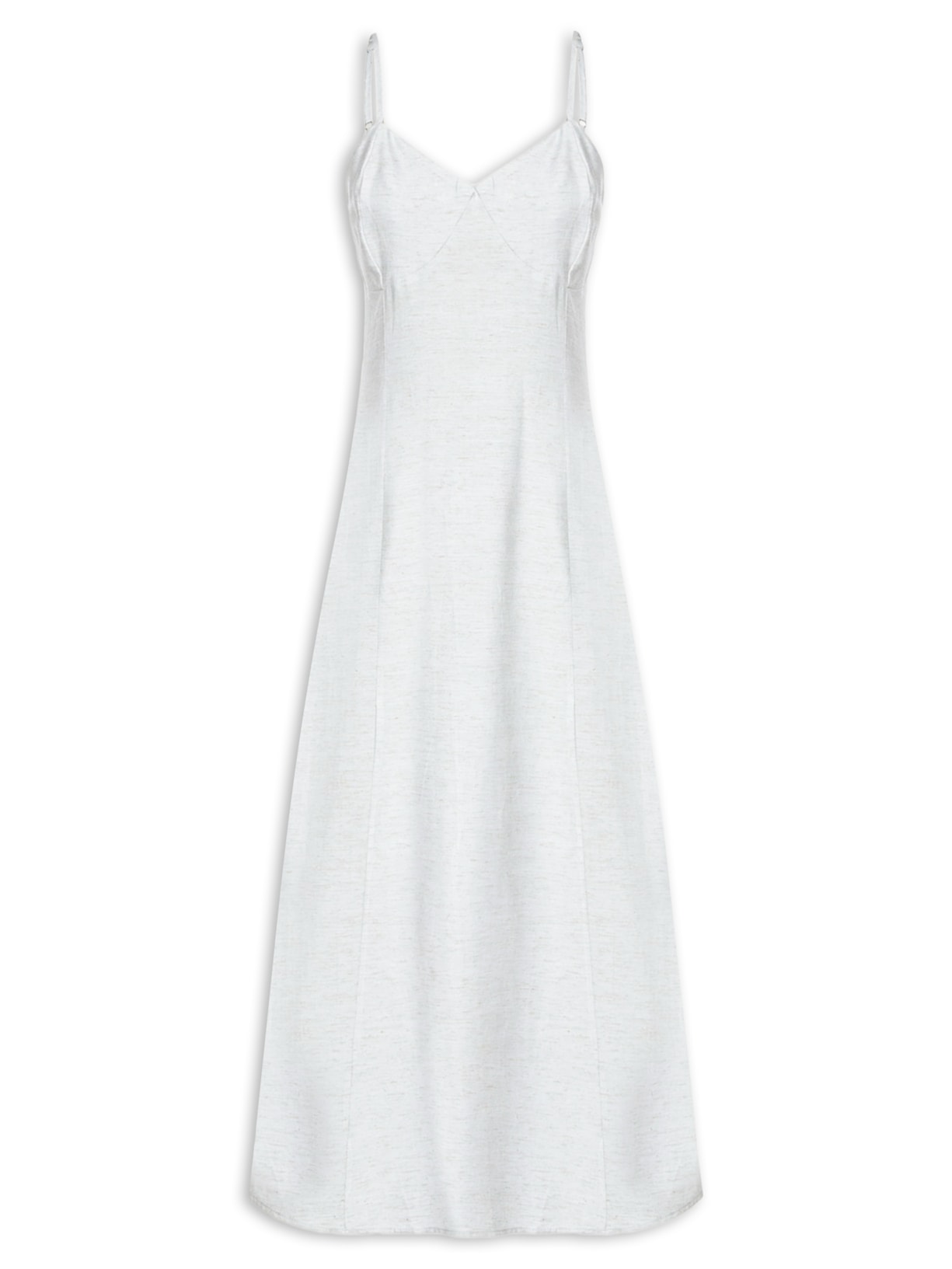 Vestido Midi Alça - Cinza