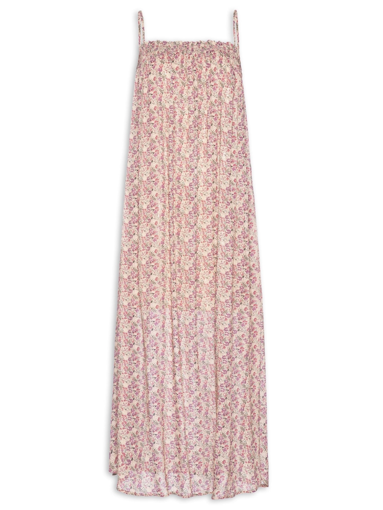 Vestido Midi Alça Estampa Violet - Roxo