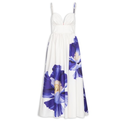 Vestido Midi Alça Lola - Branco