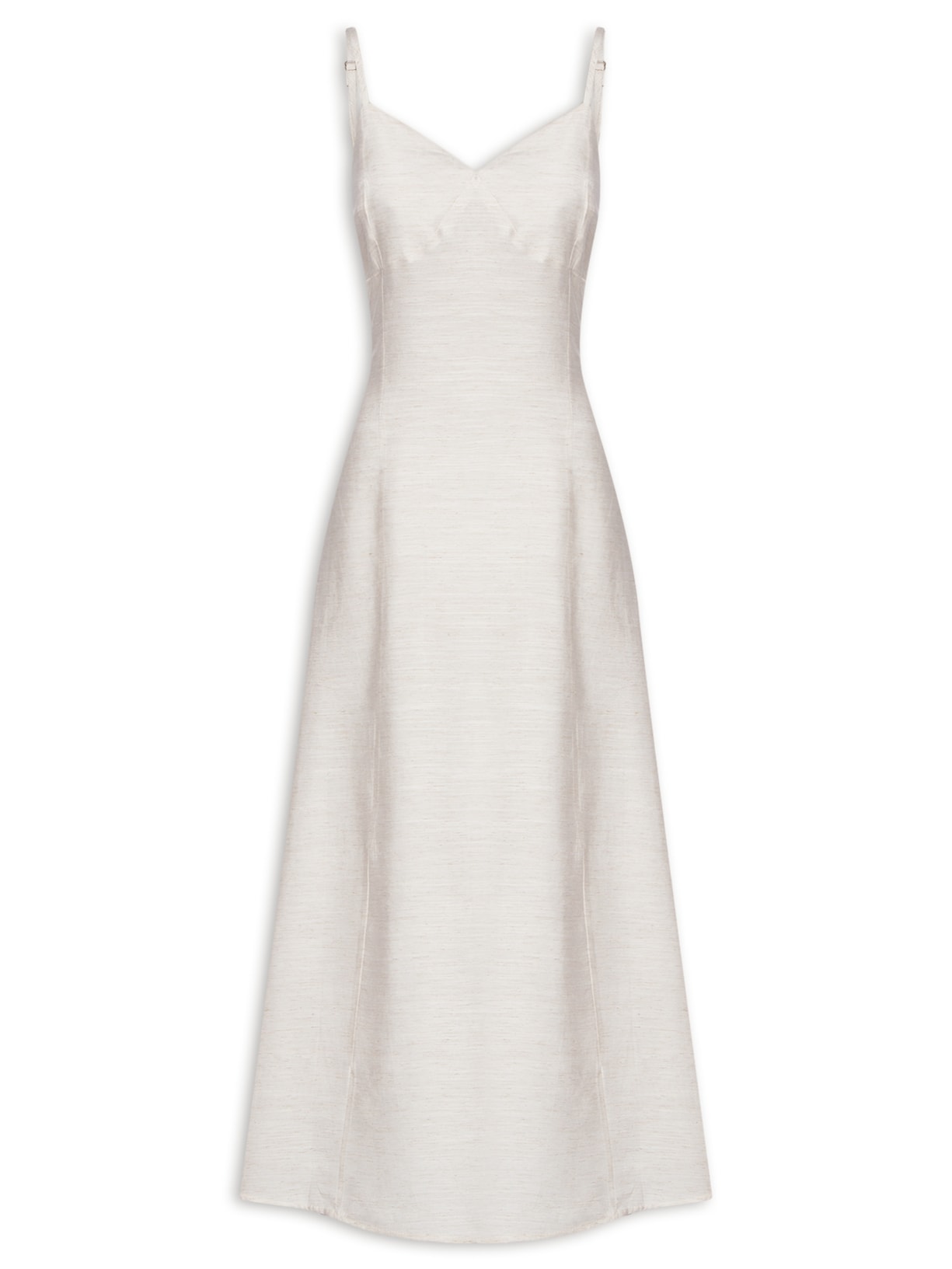 Vestido Midi Alça - Off White