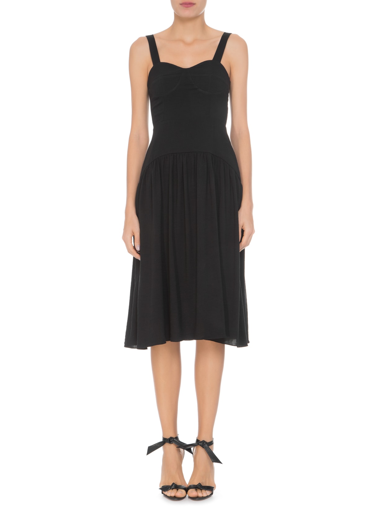 Vestido Midi Alça Preto '2Essential