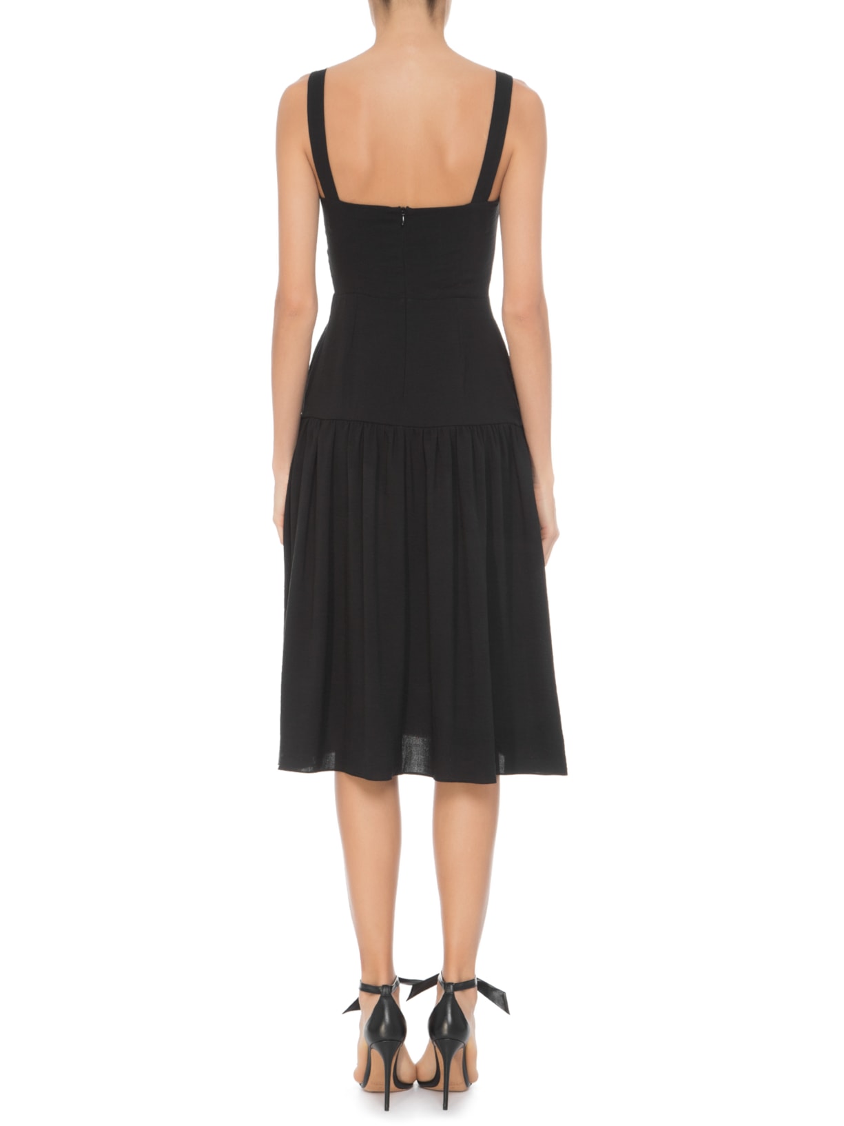 Vestido Midi Alça Preto '2Essential