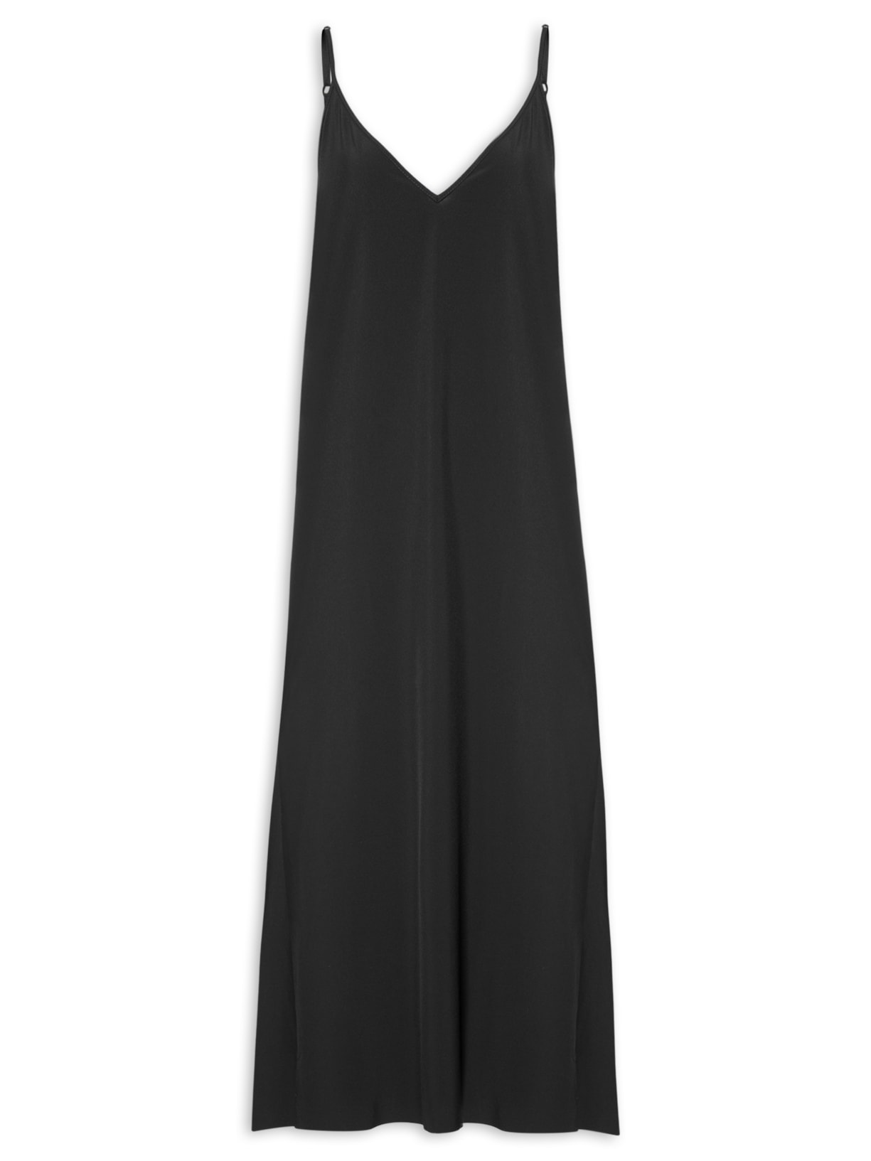 Vestido Midi Alças Superlight Preto Osklen