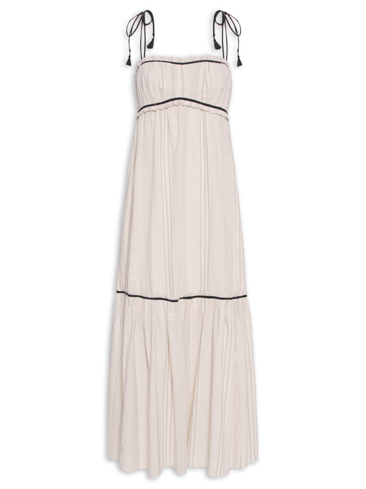 Vestido Midi Algodão Vivos - Off White