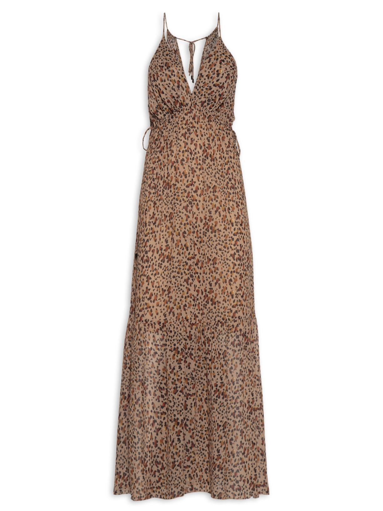 Vestido Midi Amarração Doe Animal print Animale