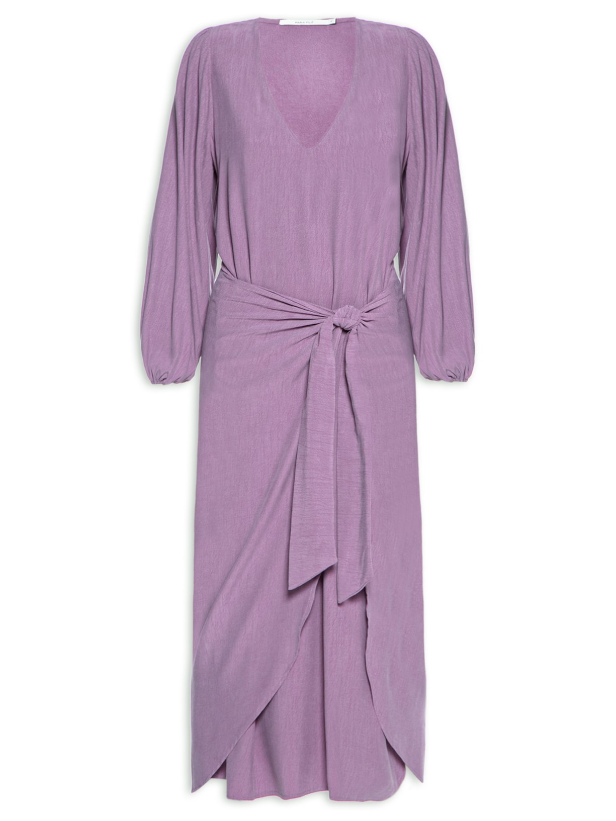 Vestido Midi Amarração - Roxo