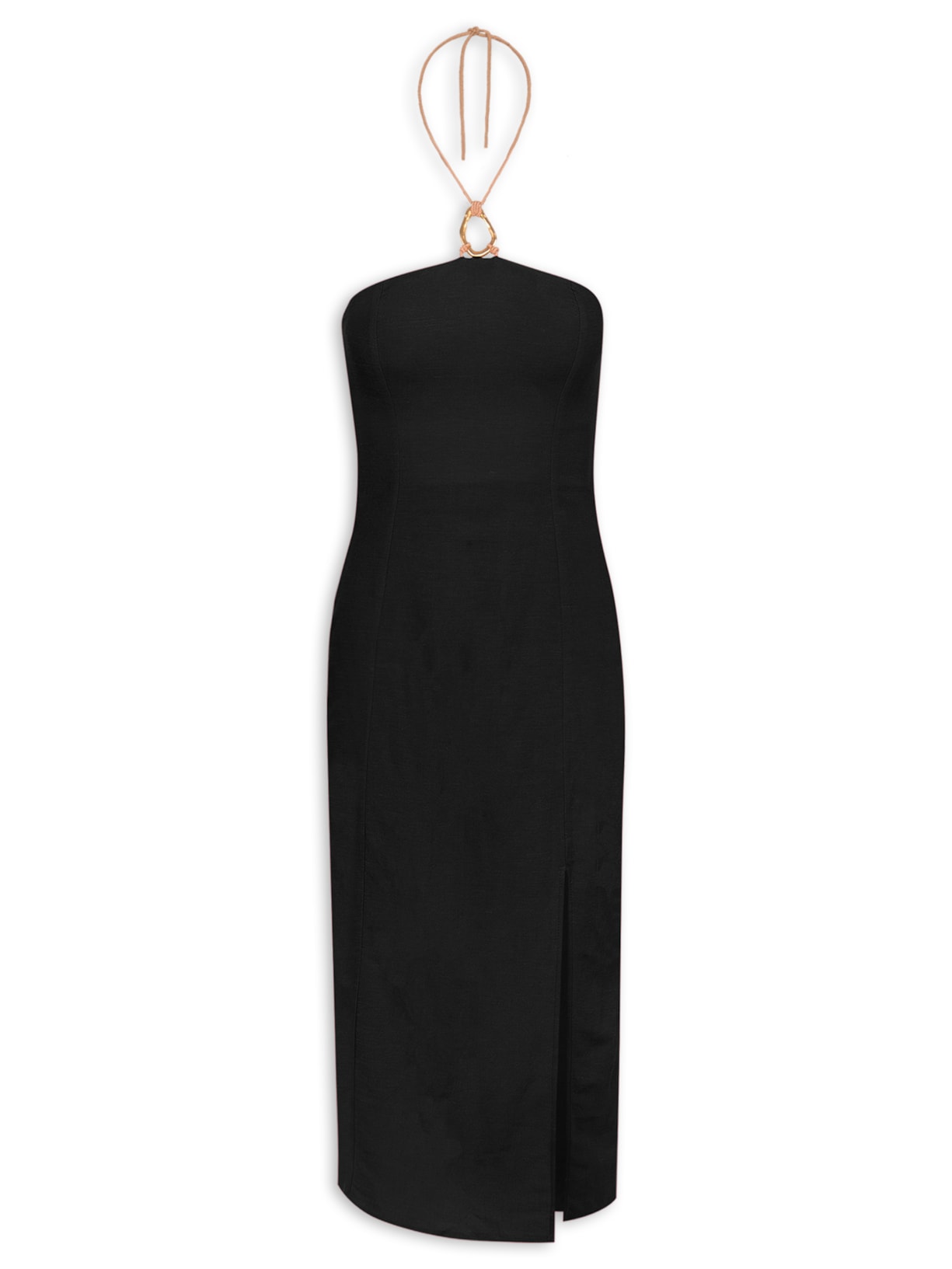 Vestido Midi Amora Det - Preto