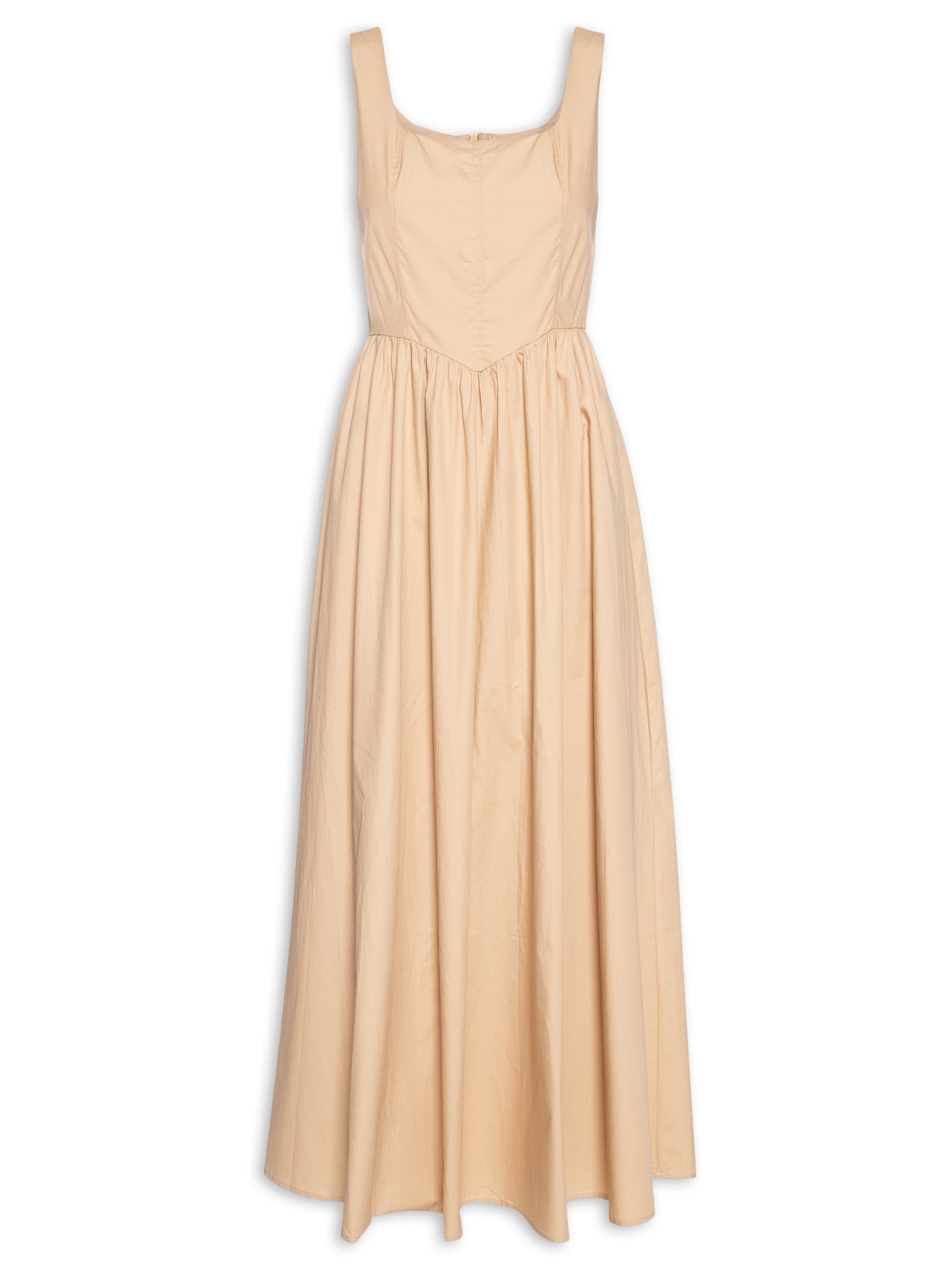 Vestido Midi Amplo - Bege