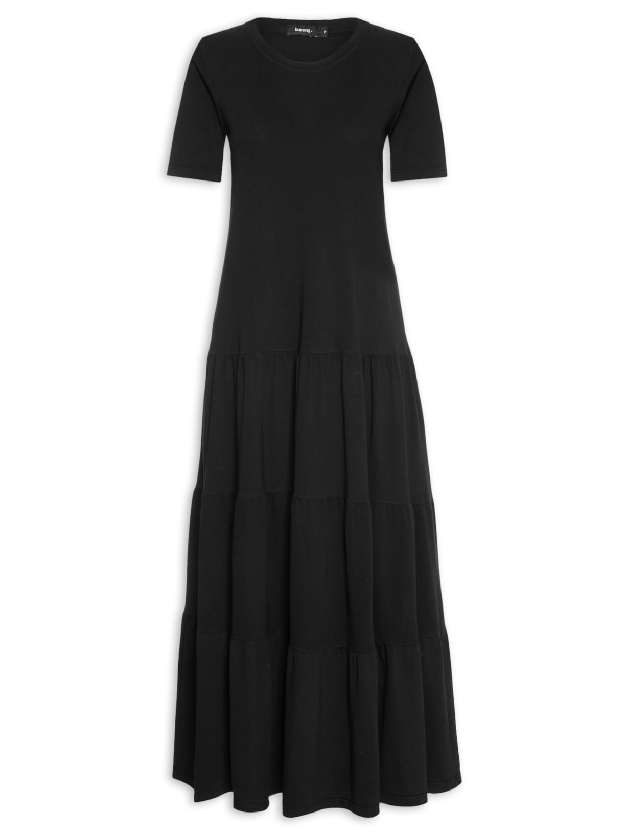 Vestido Midi Amplo Marias - Preto