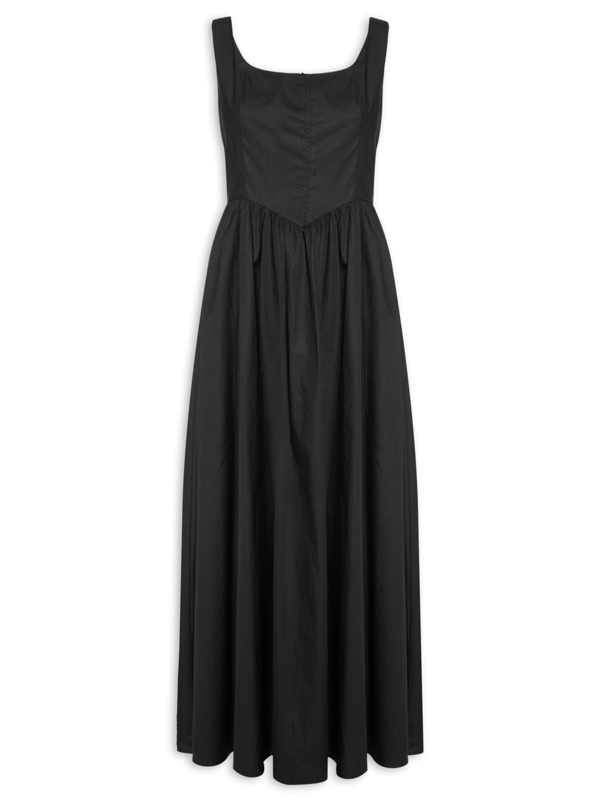 Vestido Midi Amplo - Preto