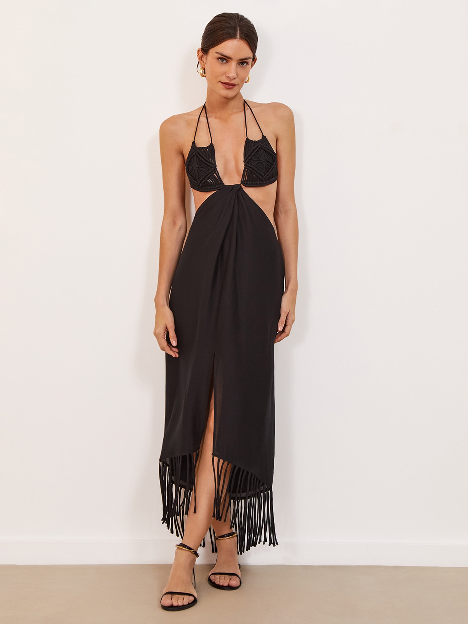 Wear Moi AMINA M ブラック Vestido feminino com em alfaiataria marrant | Moda atacado | Miss Moda