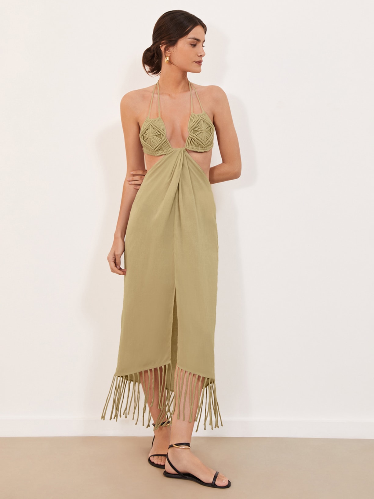 Vestido Midi Amra Verde Vix