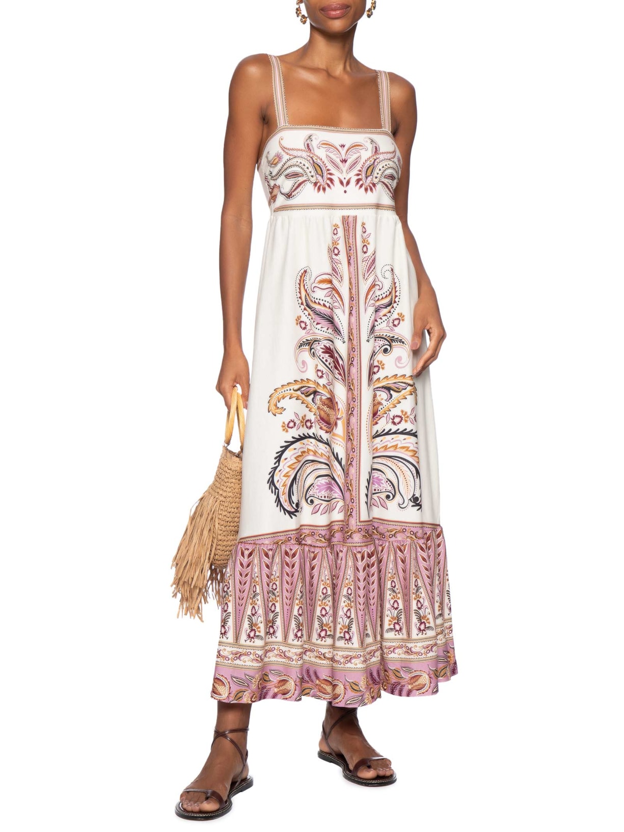 Vestido Midi Ananda Rosa Farm