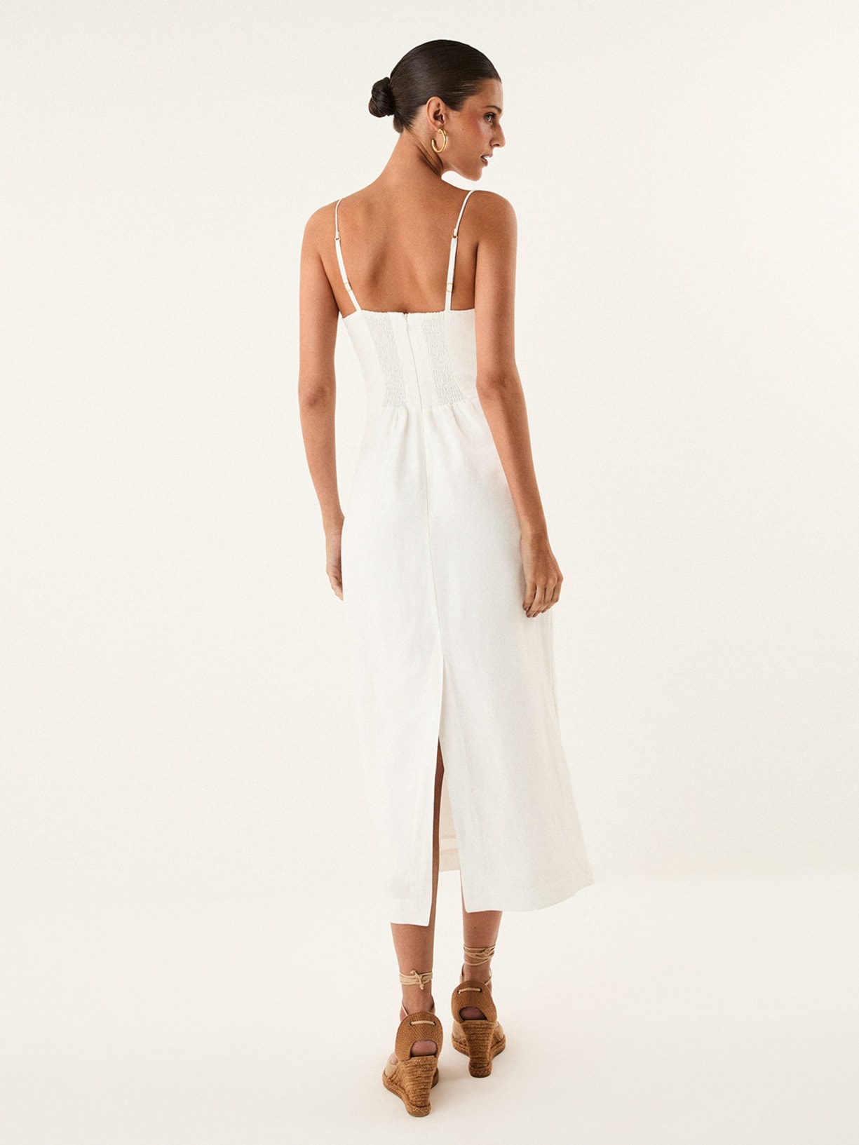 Vestido Midi Antonie Det Branco Vix