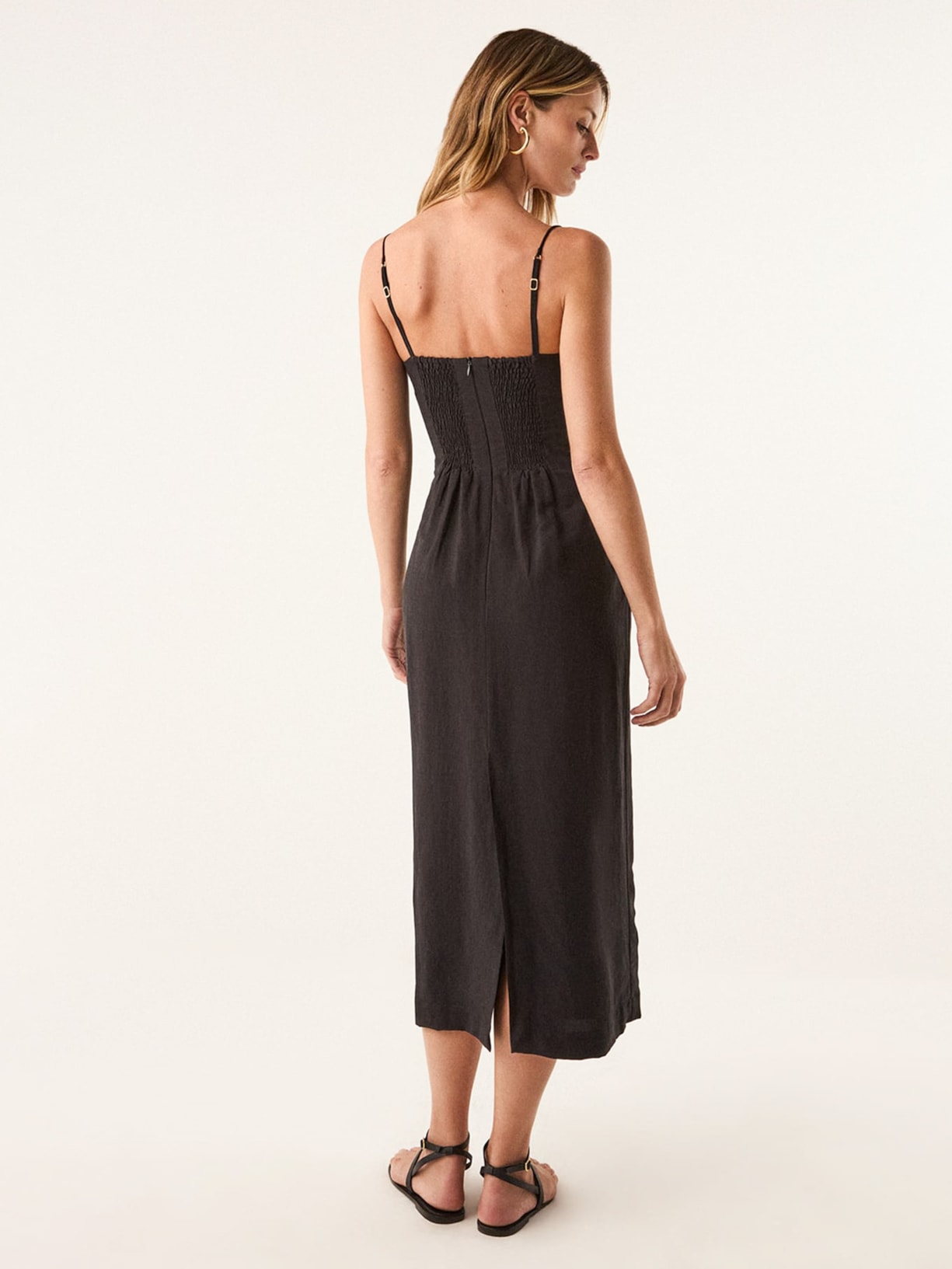 Vestido Midi Antonie Det Preto Vix