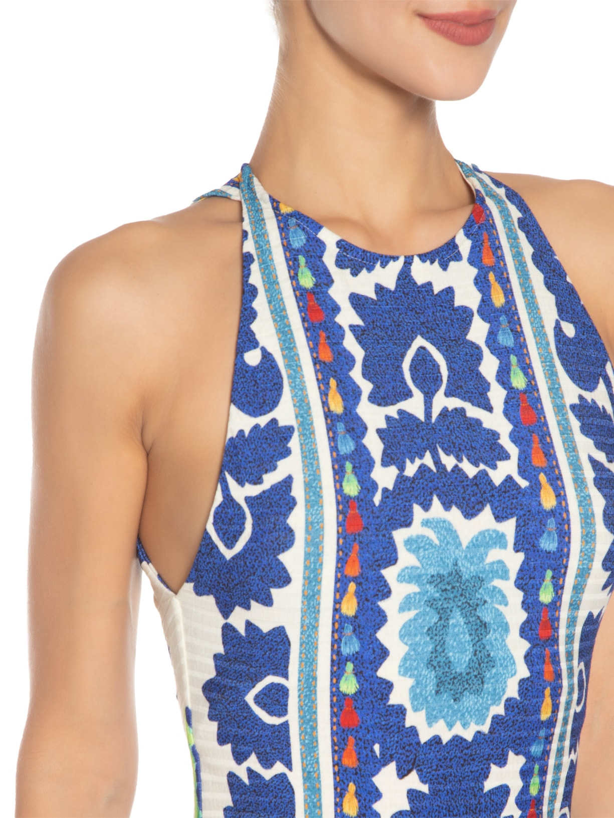 Vestido Midi Antuerpia Azul Farm