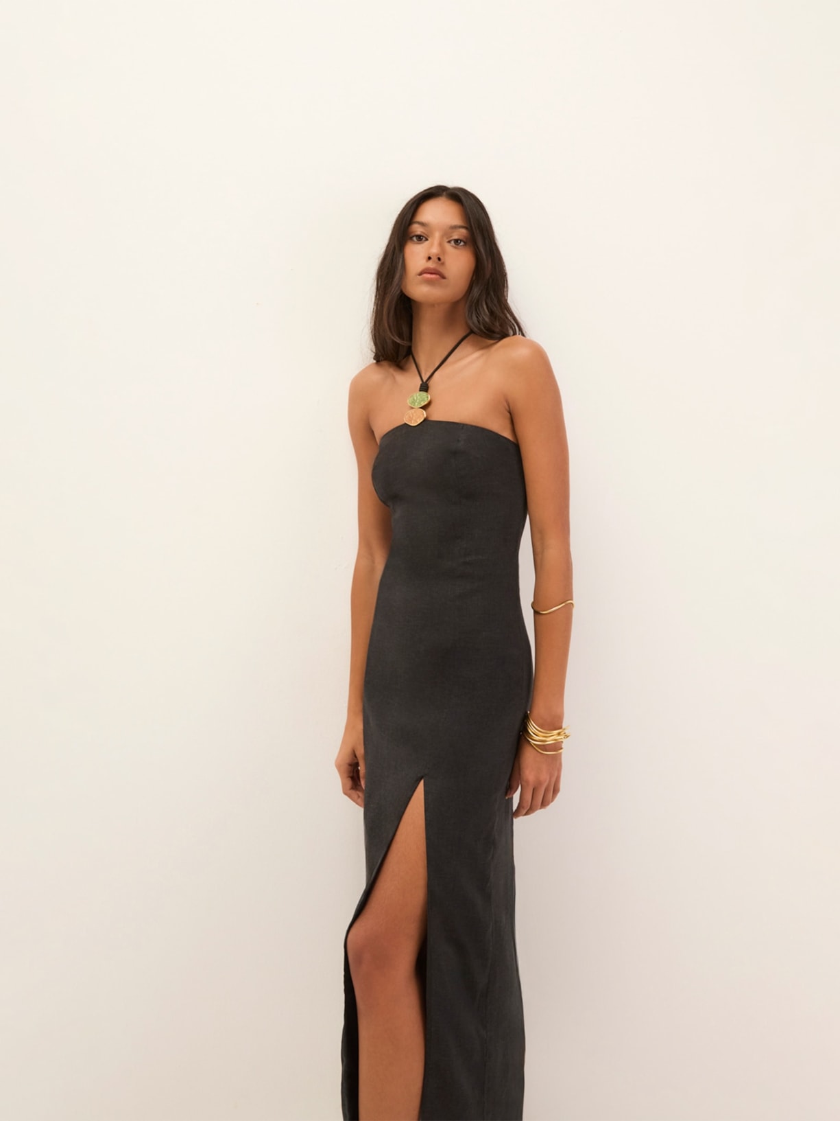 Vestido Midi Arden Preto Vix