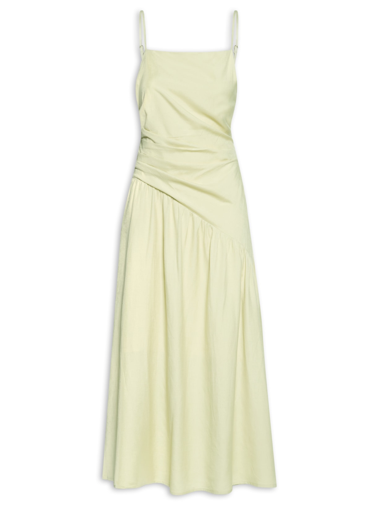 Vestido Midi Assimétrico - Verde