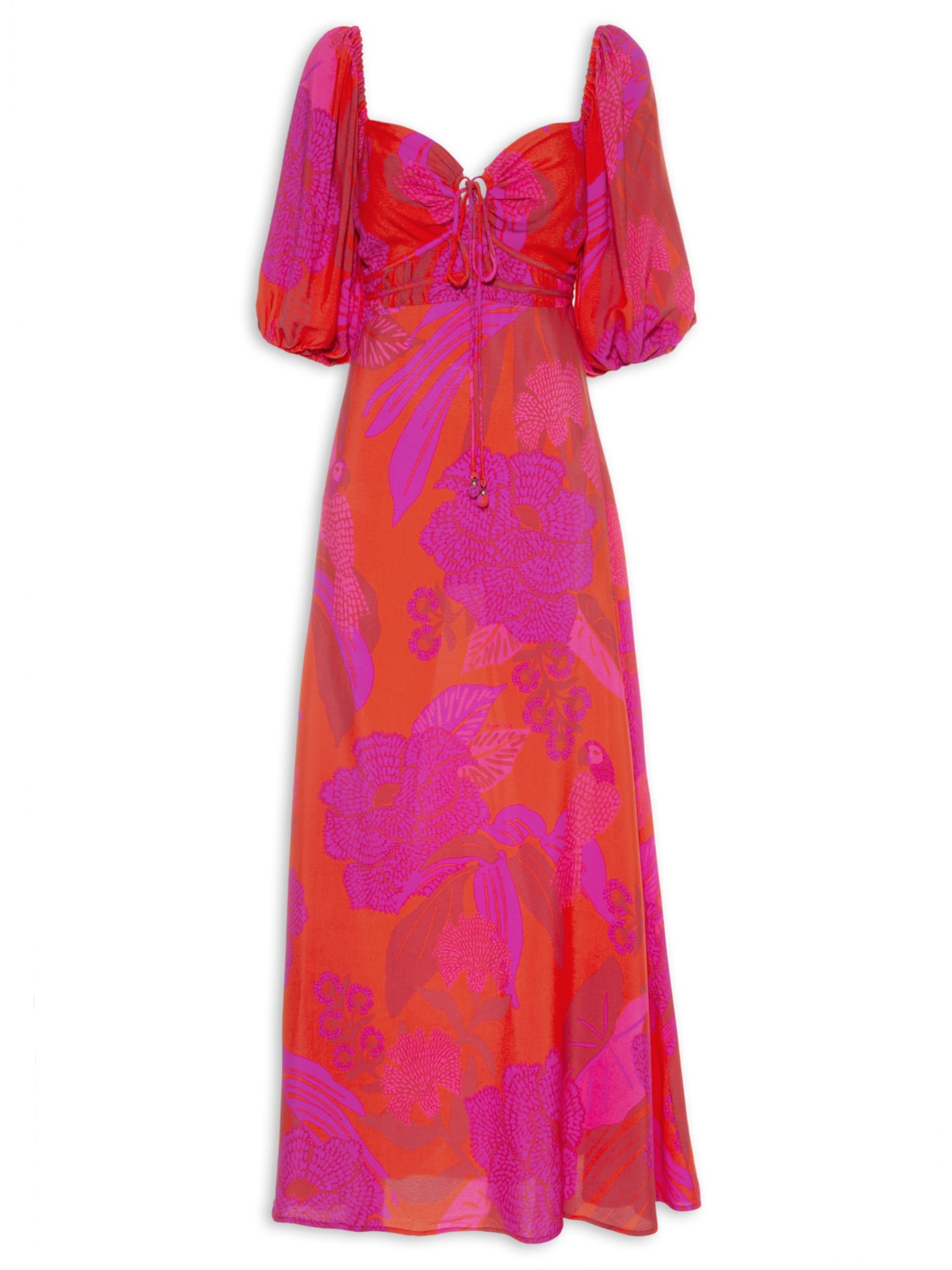 Vestido Midi Aurora - Vermelho