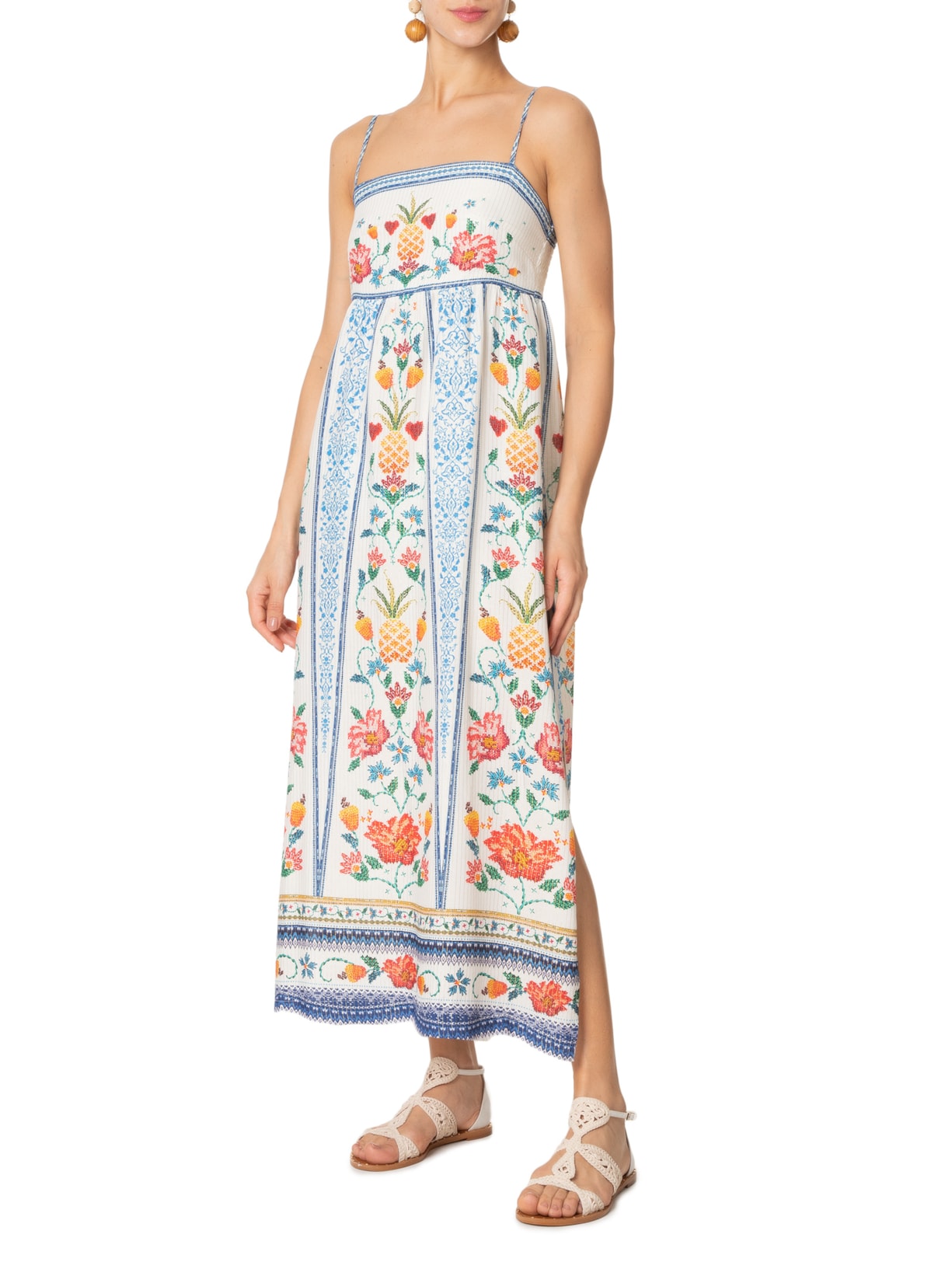 Vestido Midi Azira Azul  Farm