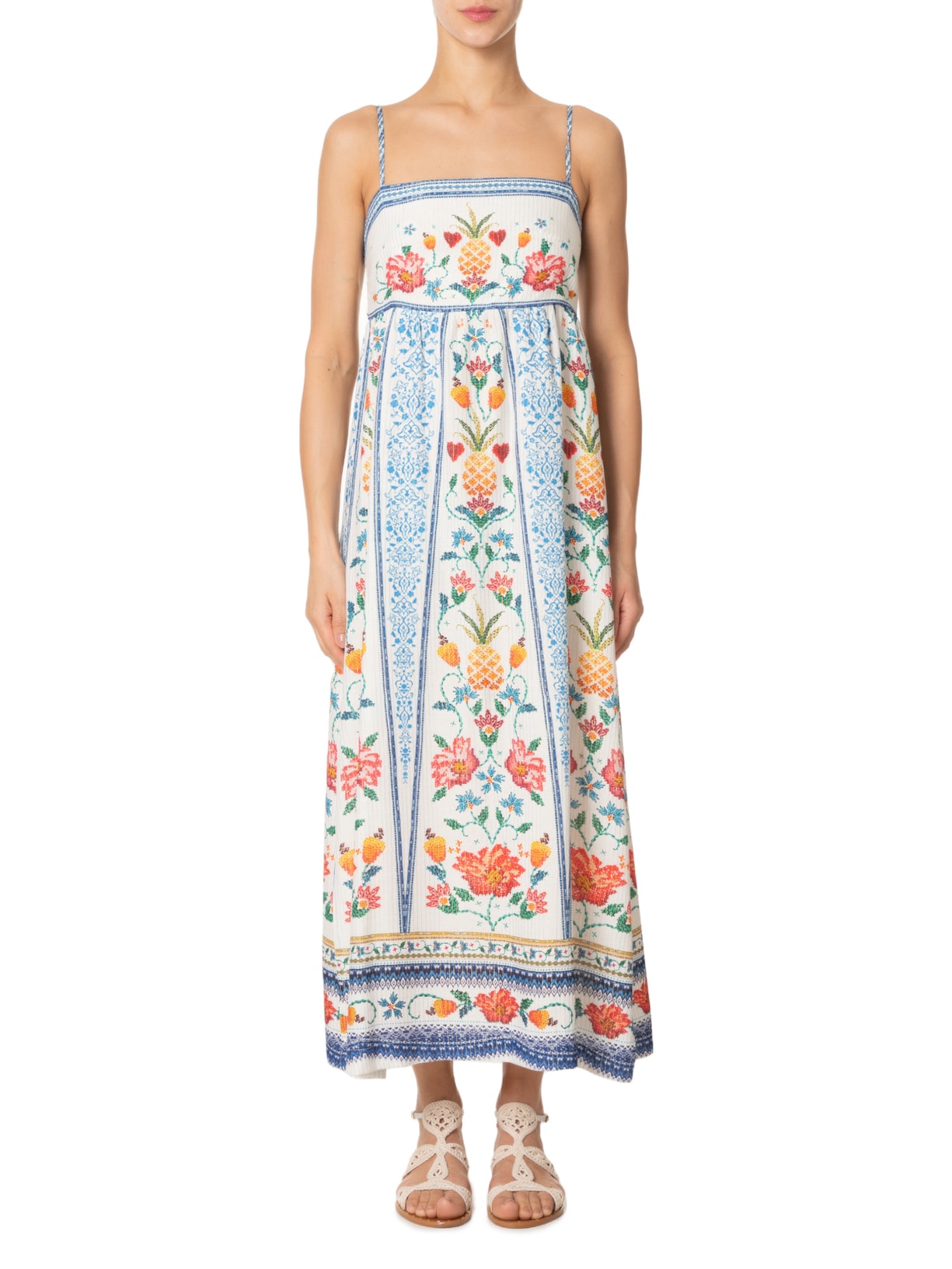 Vestido Midi Azira Azul  Farm