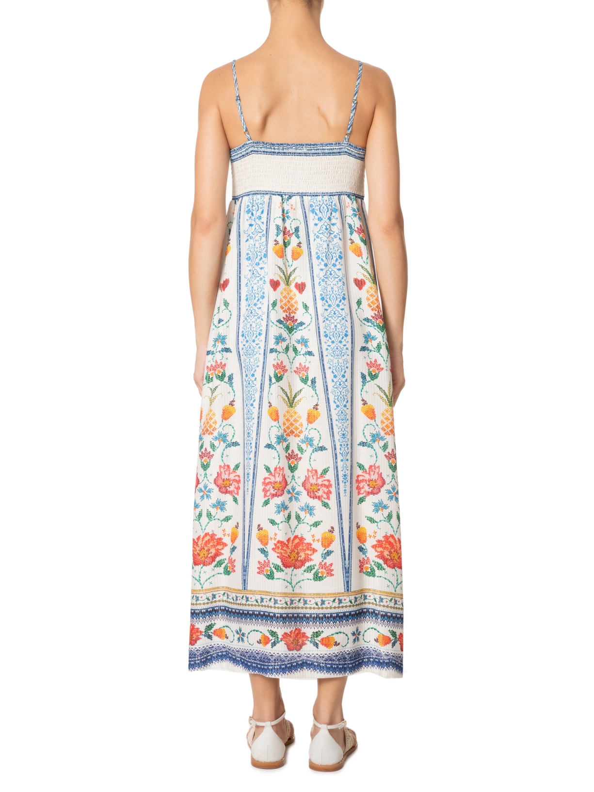 Vestido Midi Azira Azul  Farm