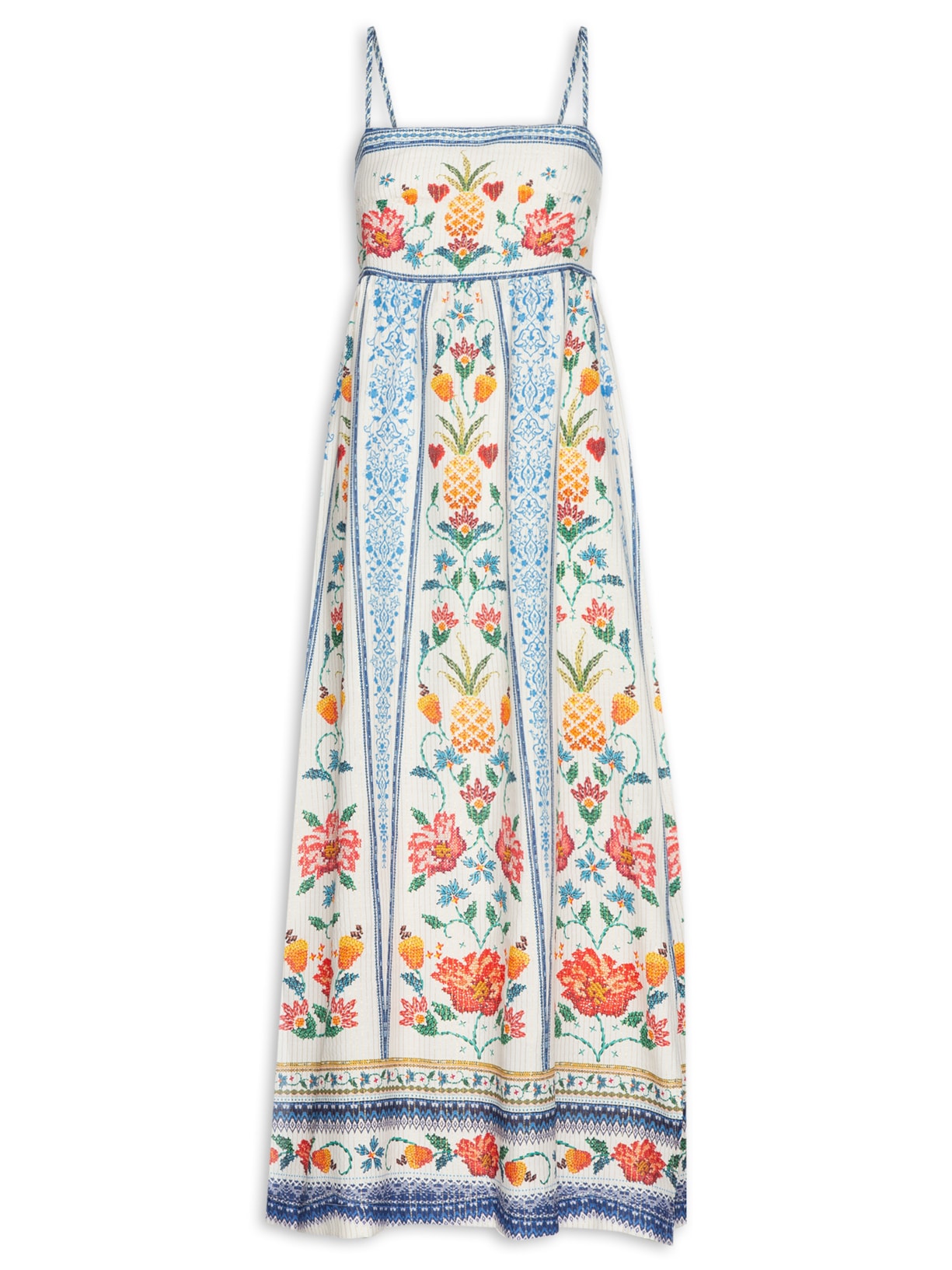 Vestido Midi Azira - Azul