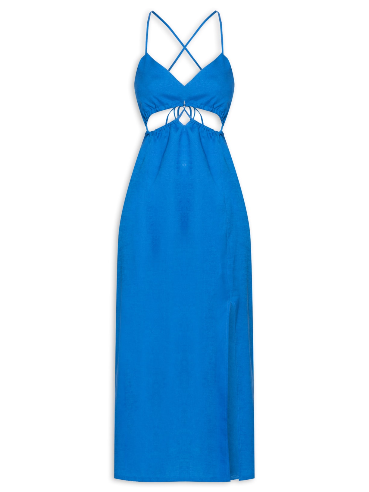 Vestido Midi - Azul