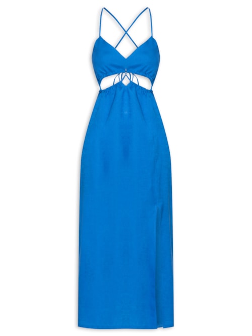 Vestido Midi - Azul