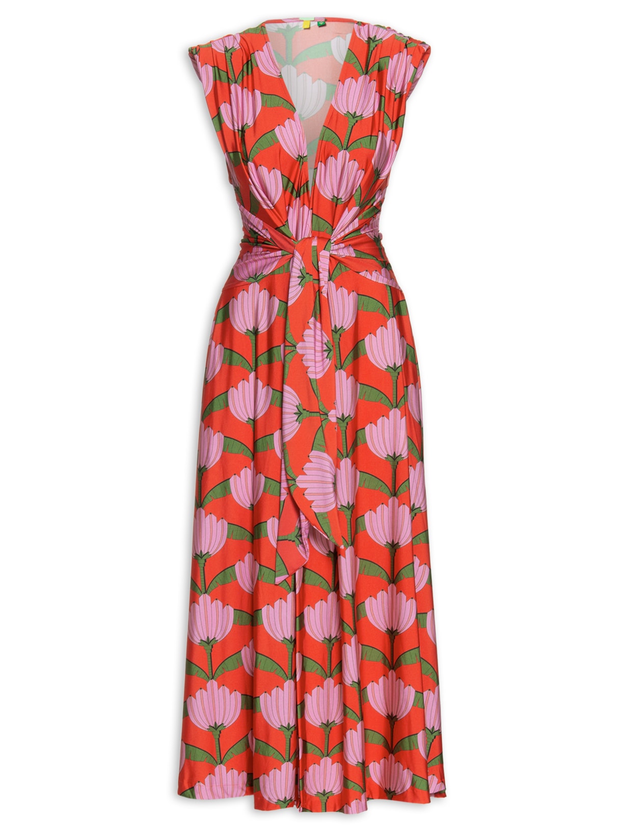 Vestido Midi Banana Deco - Vermelho