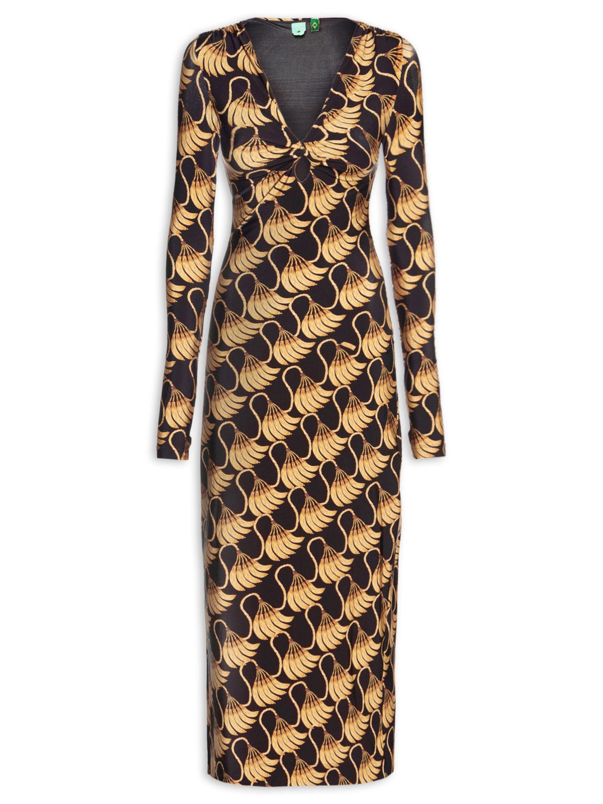 Vestido Midi Banana Tassel - Preto