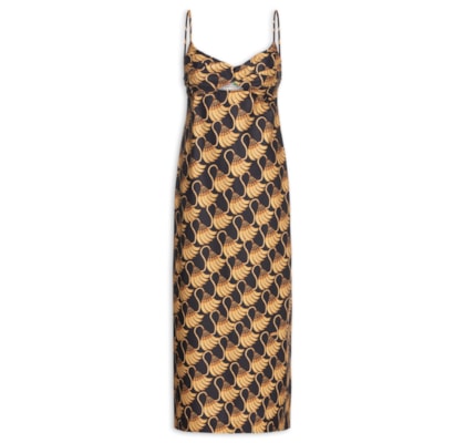 Vestido Midi Banana Tessel Mini - Preto