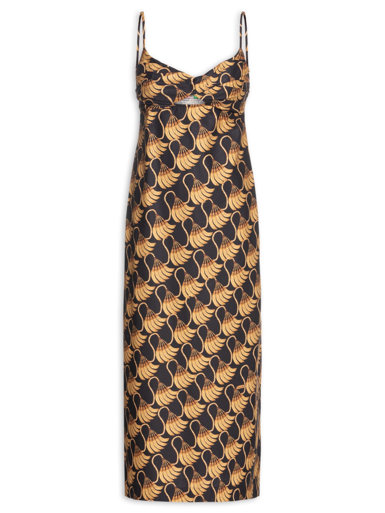 Vestido Midi Banana Tessel Mini - Preto