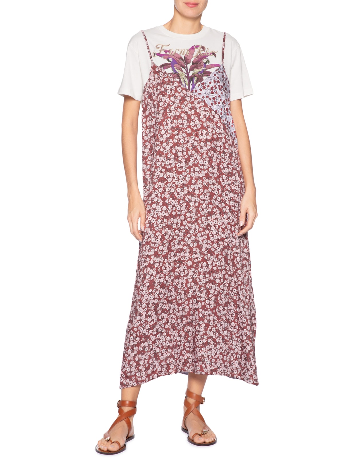 Vestido Midi Bananeira Branco Farm