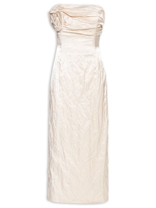 Vestido Midi - Bege
