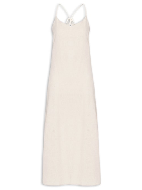 Vestido Midi - Bege