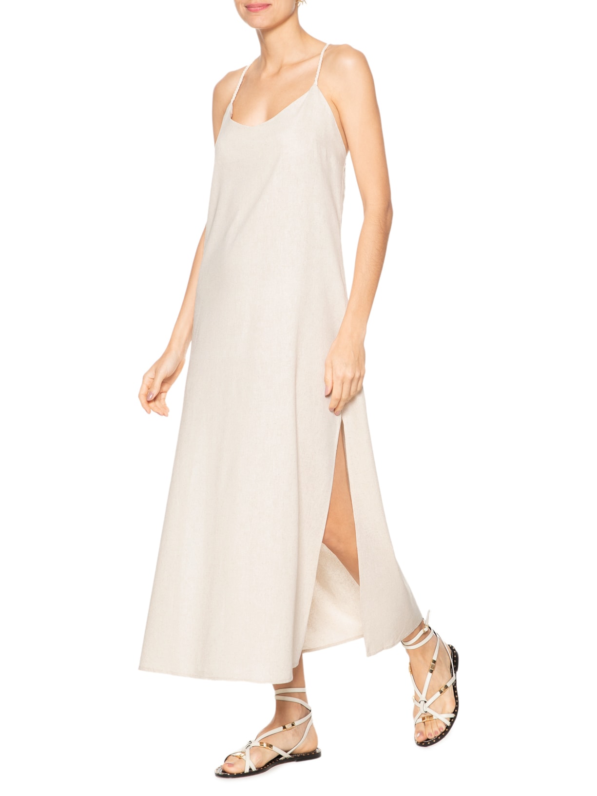 Vestido Midi Bege Basiq