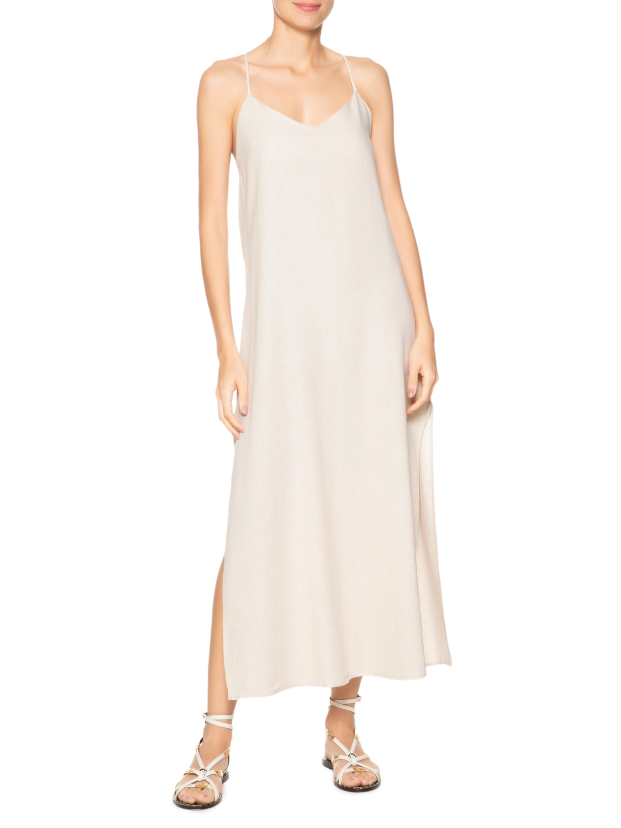 Vestido Midi Bege Basiq